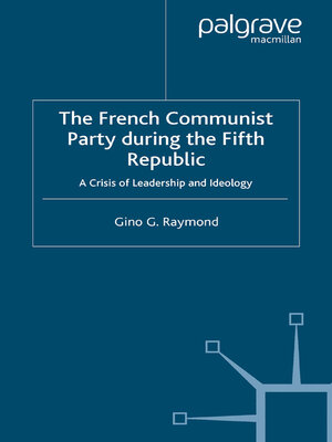cover image of The French Communist Party During the Fifth Republic